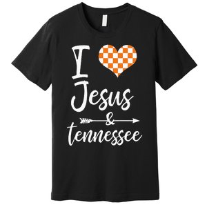 I Love Jesus And Tennessee Orange Premium T-Shirt