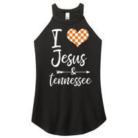 I Love Jesus And Tennessee Orange Women's Perfect Tri Rocker Tank