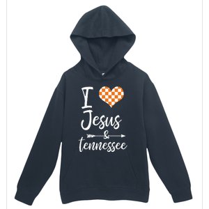 I Love Jesus And Tennessee Orange Urban Pullover Hoodie