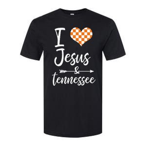 I Love Jesus And Tennessee Orange Softstyle CVC T-Shirt