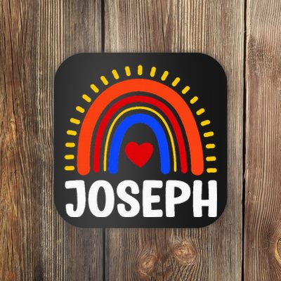 I Love Joseph Cute Joseph Rainbow Coaster