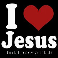 I Love Jesus But I Cuss A Little Funny Christian Stripe Pom Pom Beanie
