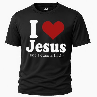 I Love Jesus But I Cuss A Little Funny Christian Performance Shirt