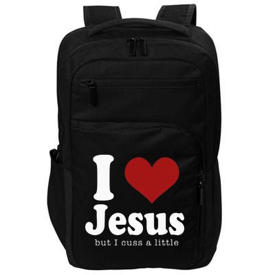 I Love Jesus But I Cuss A Little Funny Christian Impact Tech Backpack