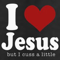 I Love Jesus But I Cuss A Little Funny Christian 11oz C Handle Ceramic Mug