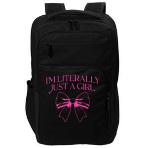 IM Literally Just A Girl Coquette Bow Impact Tech Backpack