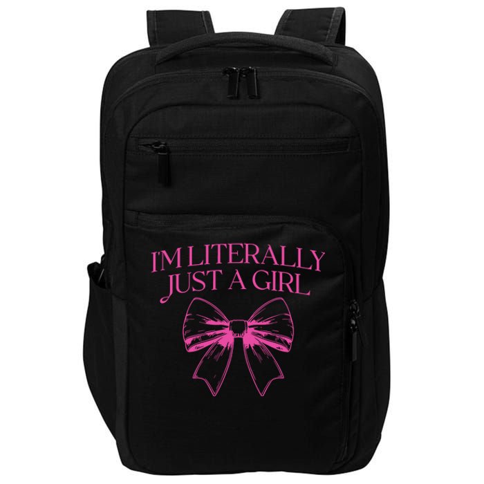 IM Literally Just A Girl Coquette Bow Impact Tech Backpack