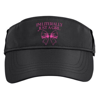 IM Literally Just A Girl Coquette Bow Adult Drive Performance Visor