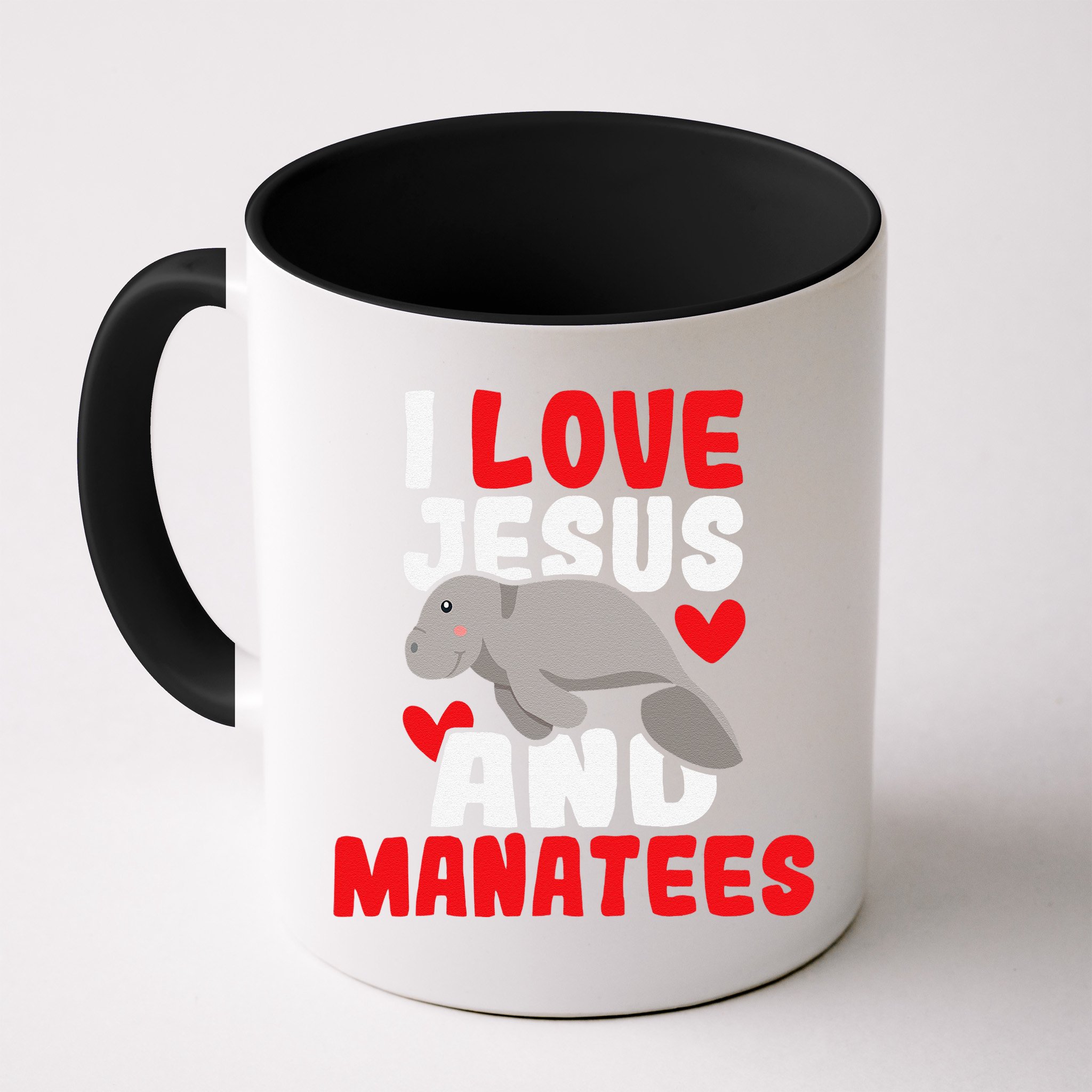 I Love Jesus And Manatees Animal Lover Zookeeper Zoologist Mug