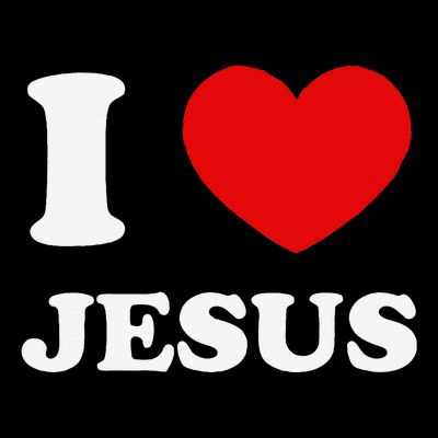 I Love Jesus I Heart Jesus Funny Jesus T-Shirt