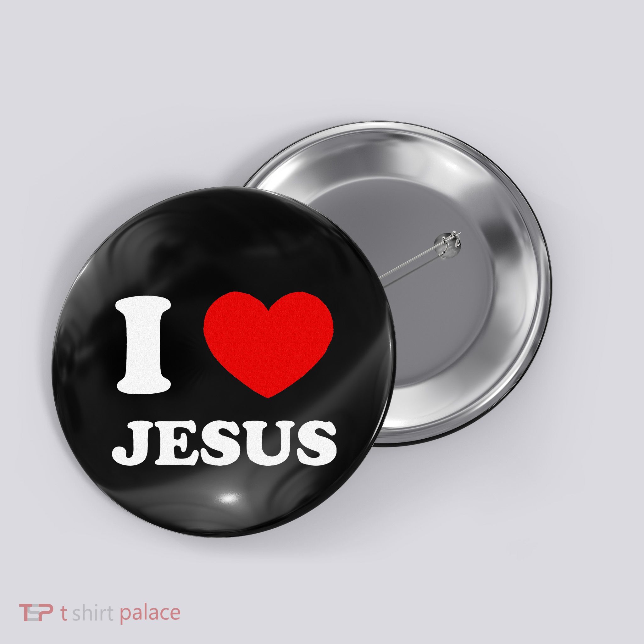 I Love Jesus I Heart Jesus Funny Jesus Button