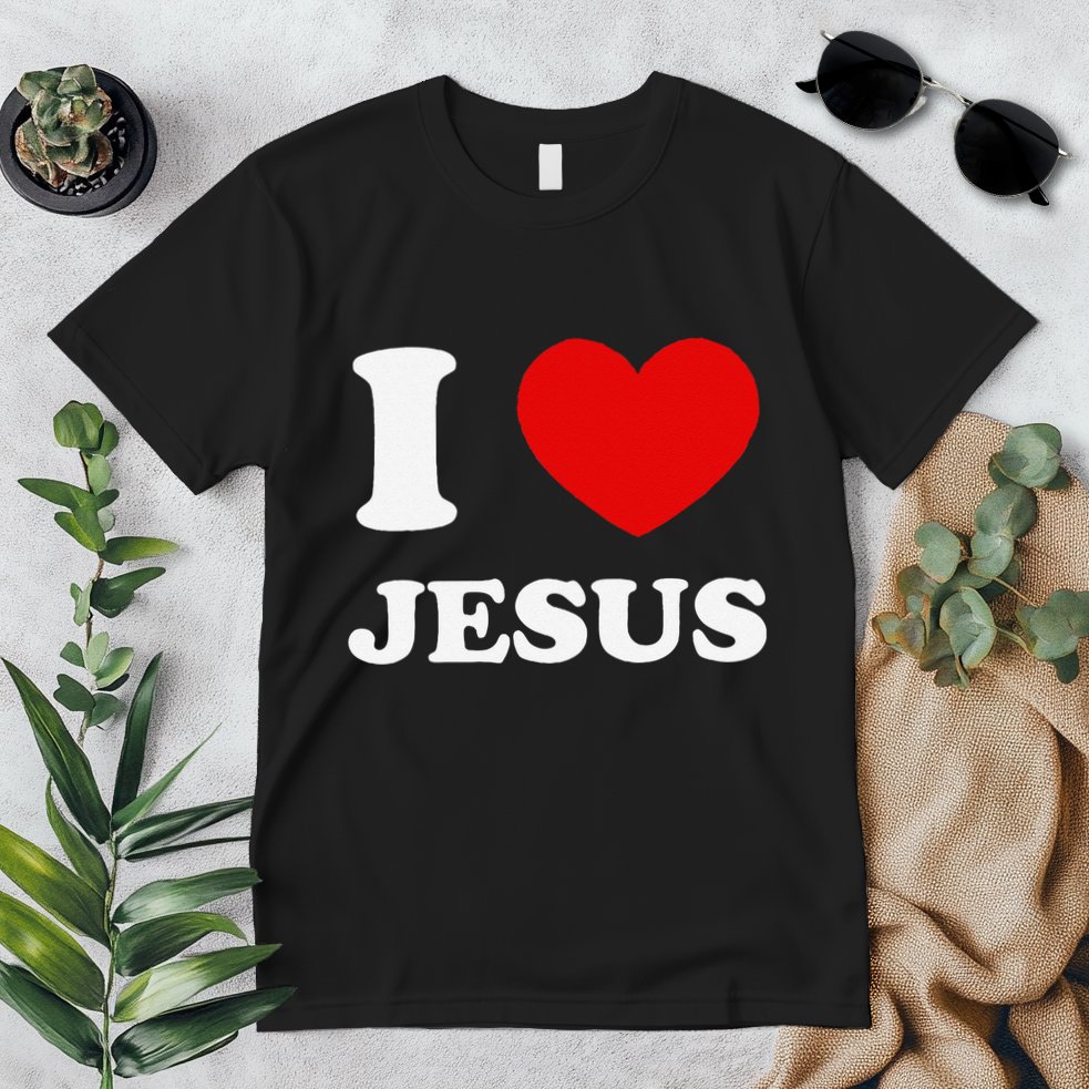 I Love Jesus I Heart Jesus Funny Jesus Premium T-Shirt