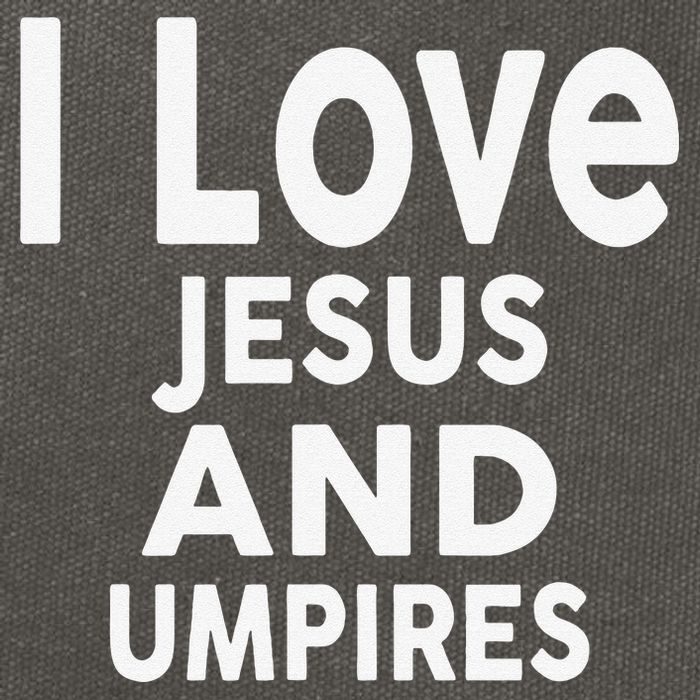 I Love Jesus And UMPIRES For UMPIRE Cotton Canvas Backpack