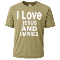 I Love Jesus And UMPIRES For UMPIRE Cooling Performance Crew T-Shirt