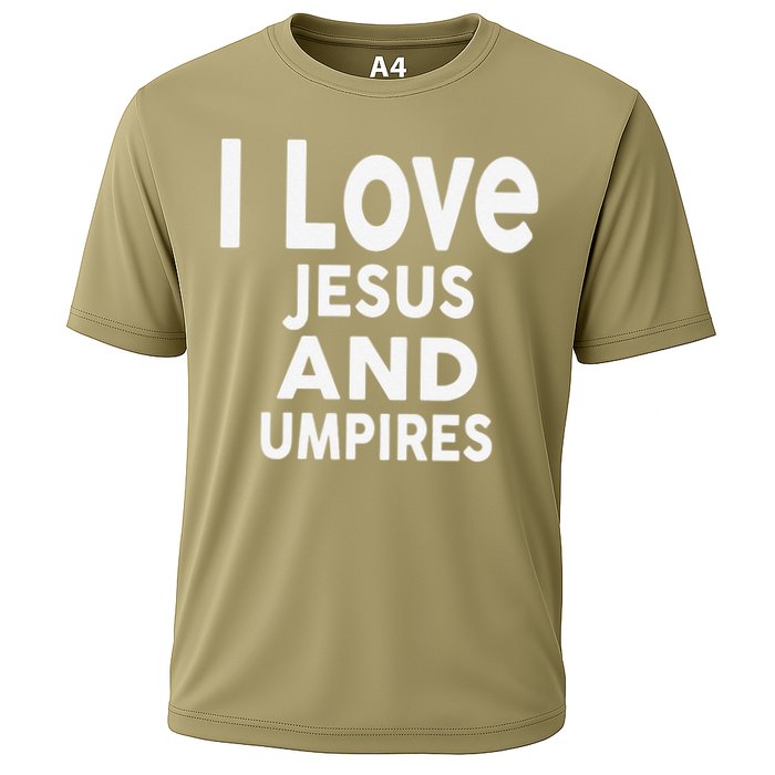 I Love Jesus And UMPIRES For UMPIRE Cooling Performance Crew T-Shirt