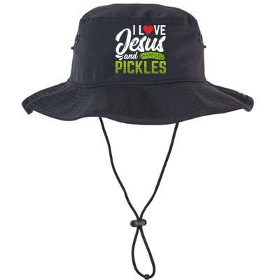 I Love Jesus And Pickles Funny Christian Bucket Hat