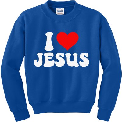 I Love Jesus Bible Christ Kids Sweatshirt
