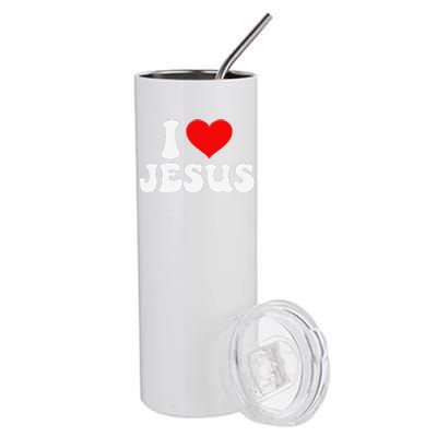 I Love Jesus Bible Christ Stainless Steel Tumbler