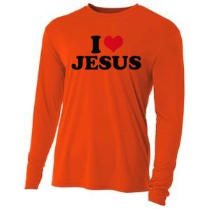 I Love Jesus Premium Cooling Performance Long Sleeve Crew