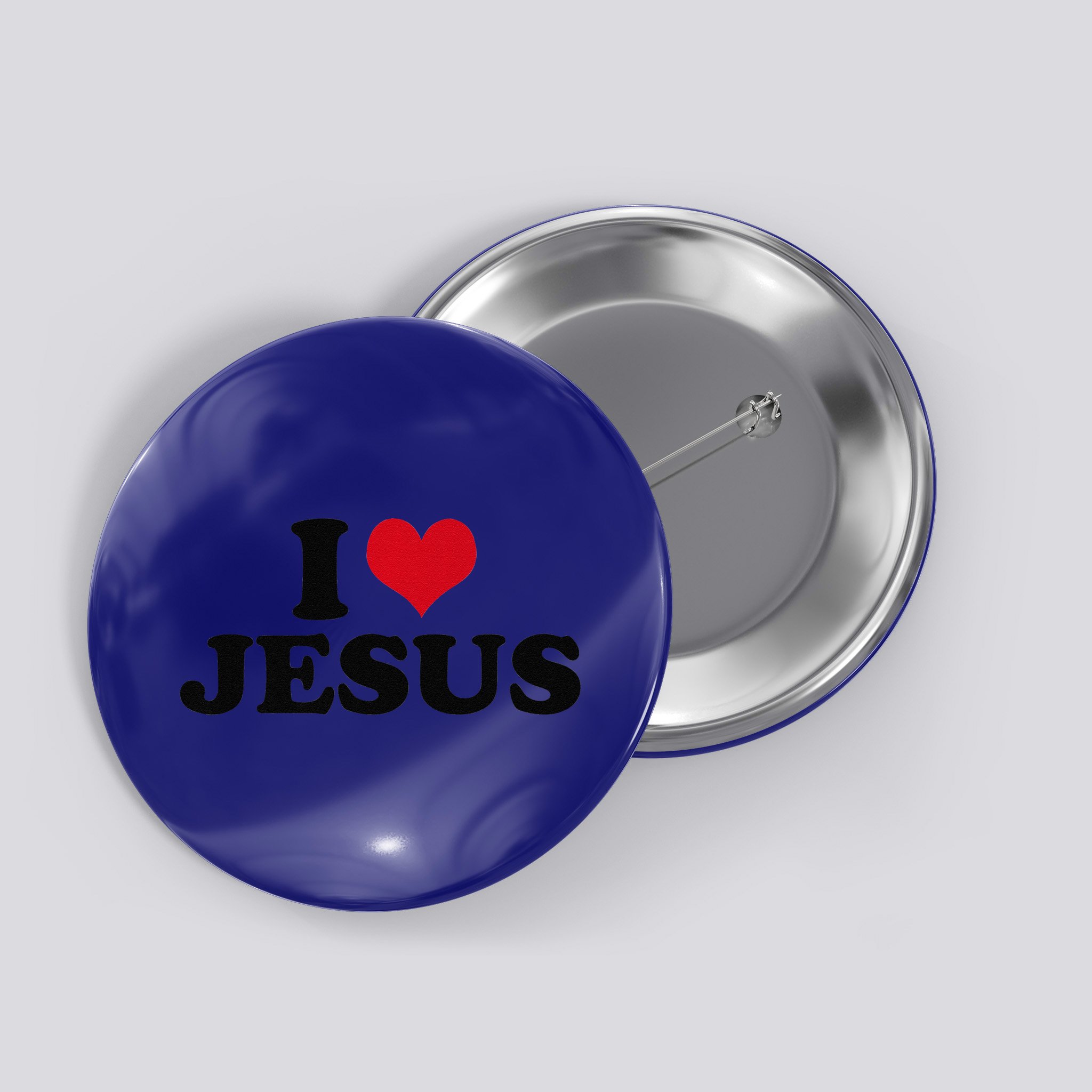 I Love Jesus Premium Button