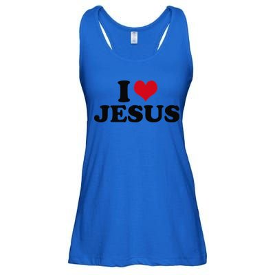 I Love Jesus Premium Ladies Essential Flowy Tank