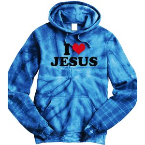 I Love Jesus Premium Tie Dye Hoodie