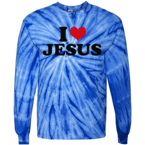 I Love Jesus Premium Tie-Dye Long Sleeve Shirt