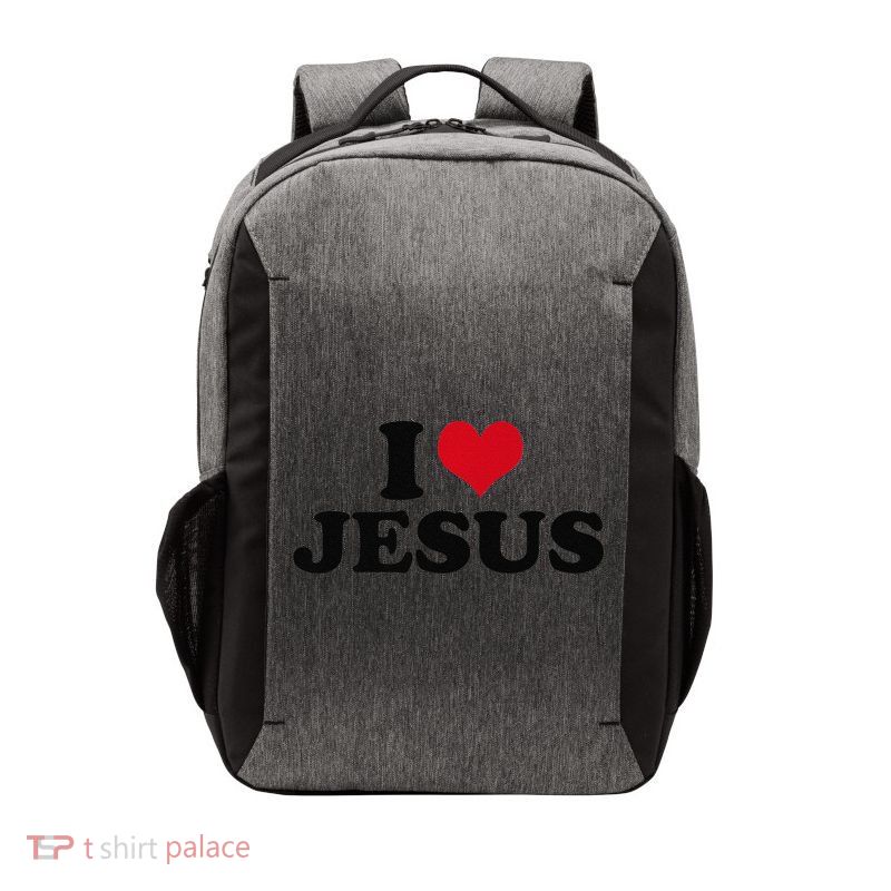 I Love Jesus Premium Vector Backpack