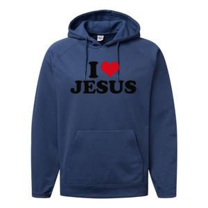 I Love Jesus Premium Performance Fleece Hoodie