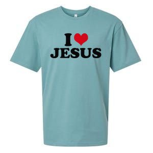 I Love Jesus Premium Sueded Cloud Jersey T-Shirt