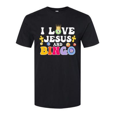 I Love Jesus And Bingo Christian Cross Board Games Softstyle CVC T-Shirt