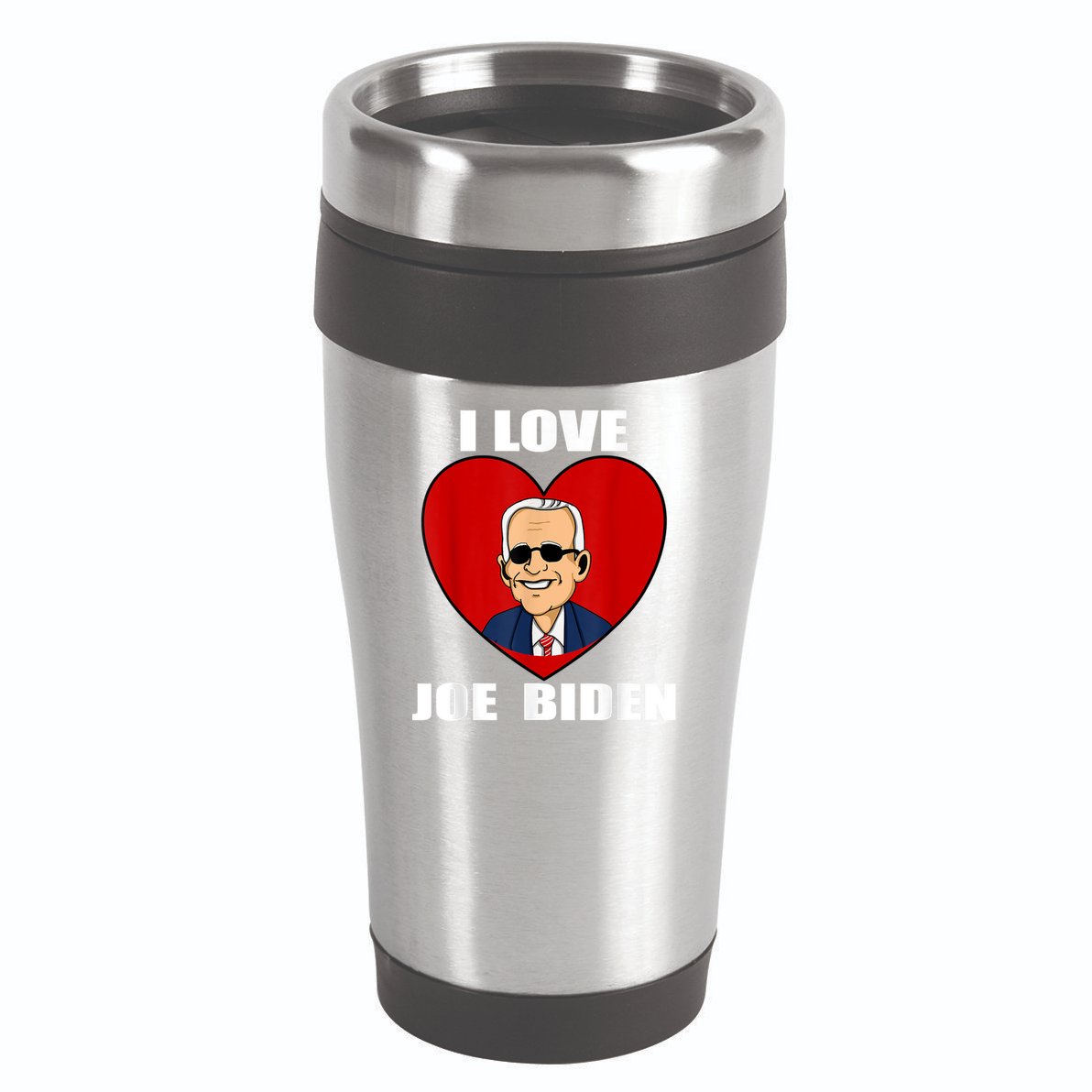 I Love Joe Biden Heart – Pro President Joe Biden 16oz Travel Tumbler