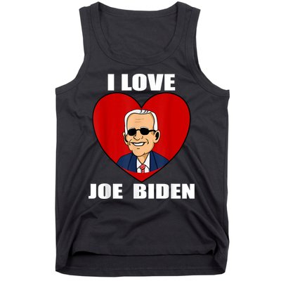 I Love Joe Biden Heart – Pro President Joe Biden Tank Top