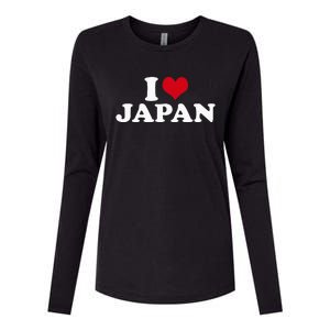 I Love Japan Womens Cotton Relaxed Long Sleeve T-Shirt