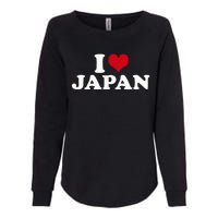 I Love Japan Womens California Wash Sweatshirt