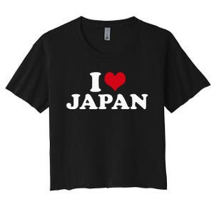 I Love Japan Women's Crop Top Tee