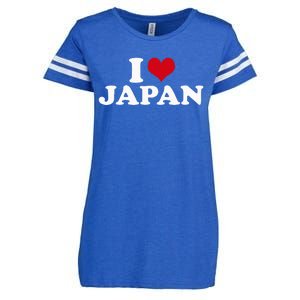 I Love Japan Enza Ladies Jersey Football T-Shirt