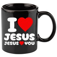 I Love Jesus And Jesus Loves You Christian 11oz C Handle Ceramic Mug
