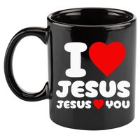 I Love Jesus And Jesus Loves You Christian 11oz C Handle Ceramic Mug