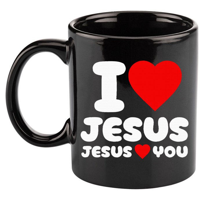 I Love Jesus And Jesus Loves You Christian 11oz C Handle Ceramic Mug
