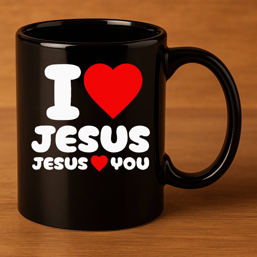 I Love Jesus And Jesus Loves You Christian 11oz C Handle Ceramic Mug