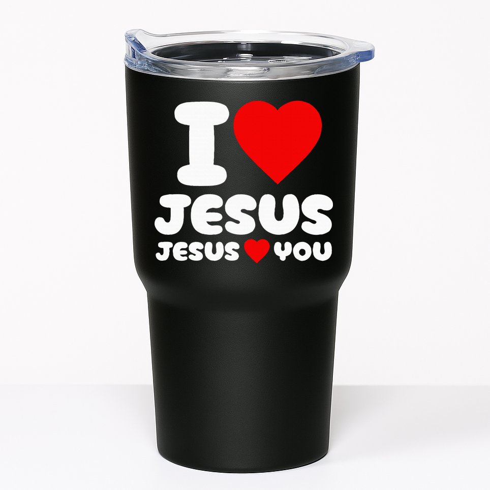 I Love Jesus And Jesus Loves You Christian Tumbler