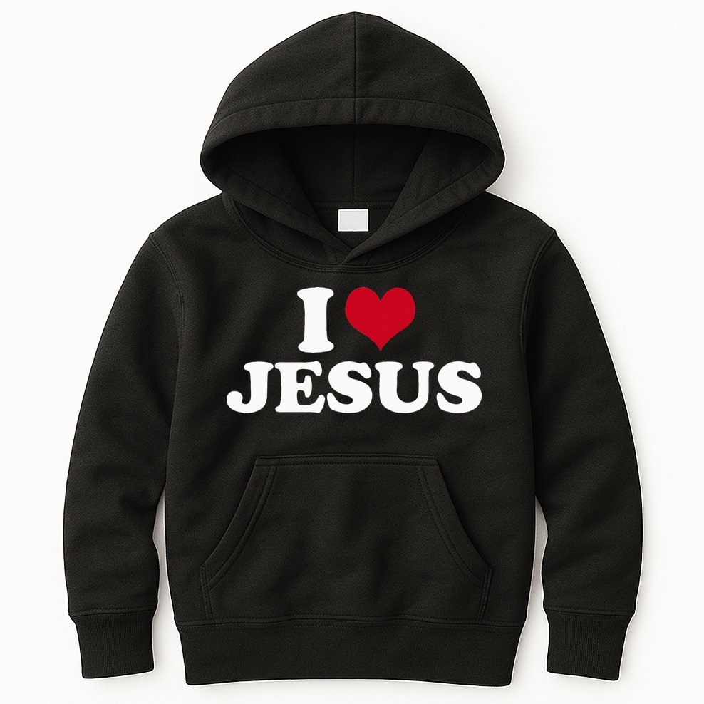 I Love Jesus  Kids Hoodie