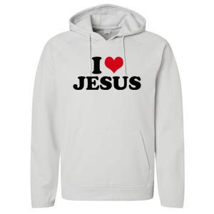 I Love Jesus Performance Fleece Hoodie