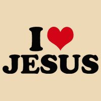 I Love Jesus Drawstring Bag