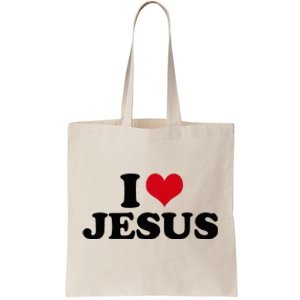 I Love Jesus Tote Bag