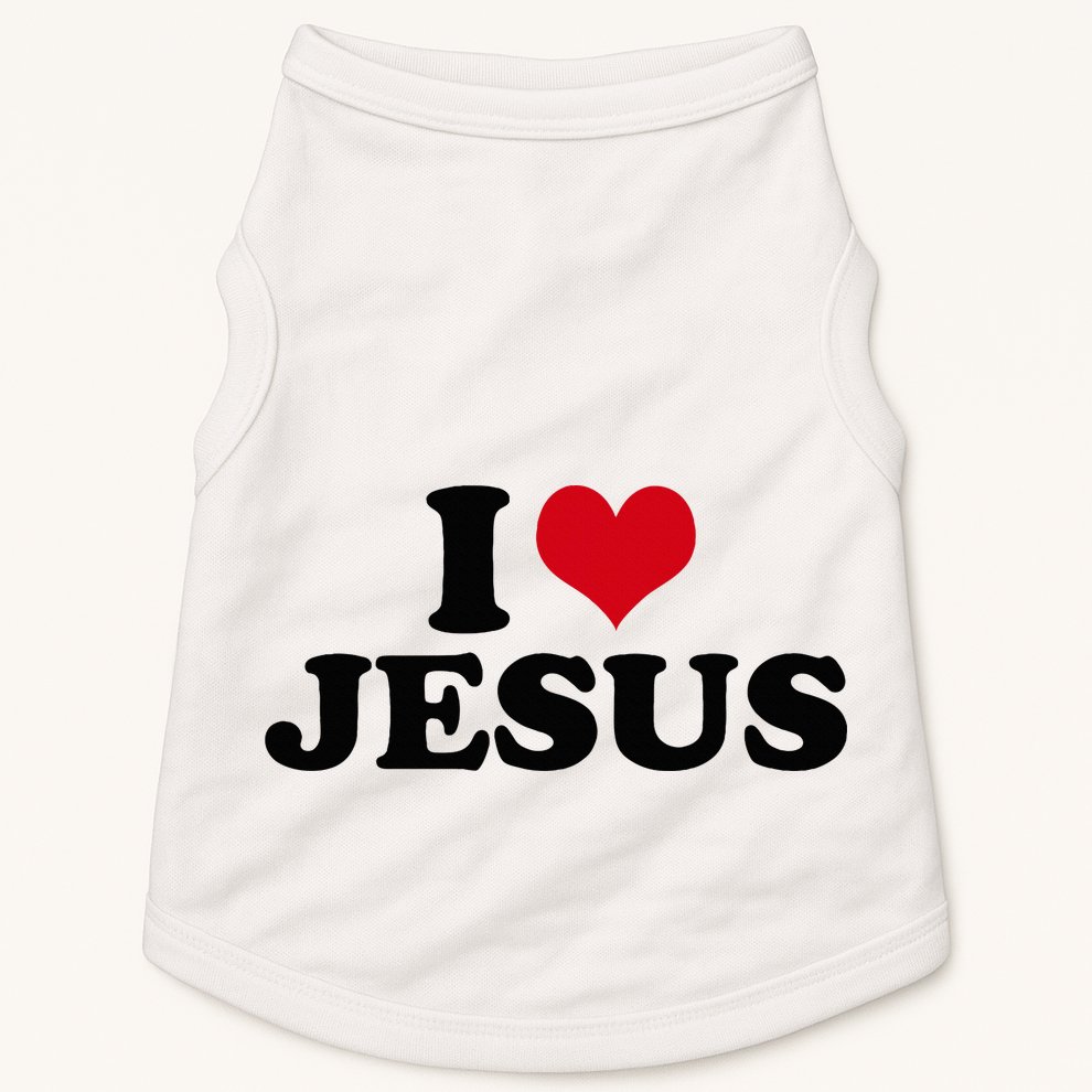 I Love Jesus Doggie Tank