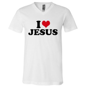 I Love Jesus V-Neck T-Shirt