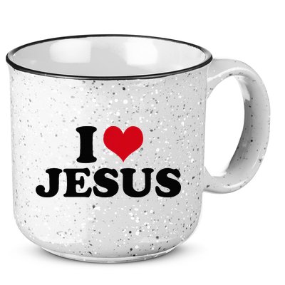 I Love Jesus 15oz Campfire Ceramic Mug