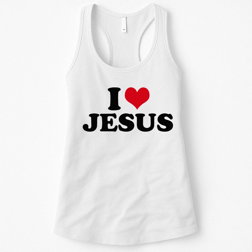 I Love Jesus Womens Tank Top